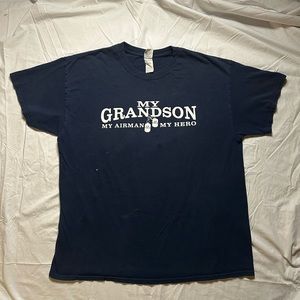 Air Force ✈️ My Grandson, My Airman, My Hero 💙 Late 90s Gildan Tag T-shirt XL